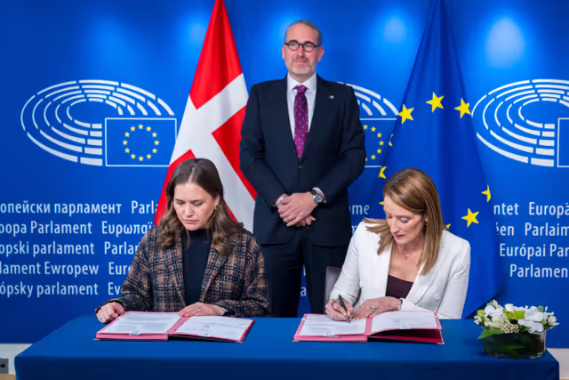 Suriet 8: Lex signing ceremony in presence of Roberta METSOLA, EP President, and Marie BJERRE, Minister for European Affairs on behalf of the Danish Presidency