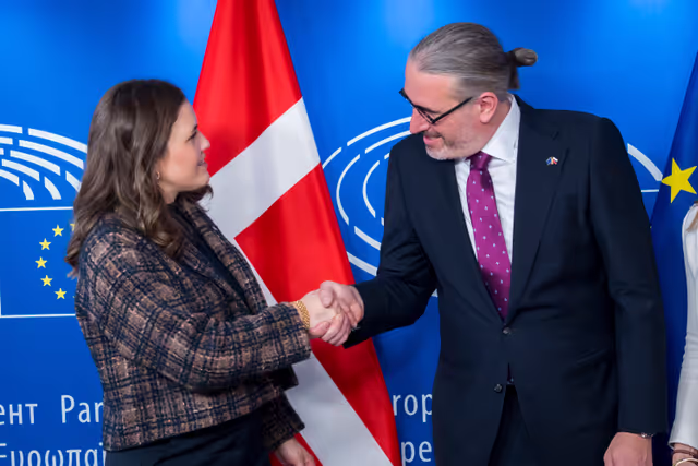 Suriet 5: Lex signing ceremony in presence of Roberta METSOLA, EP President, and Marie BJERRE, Minister for European Affairs on behalf of the Danish Presidency