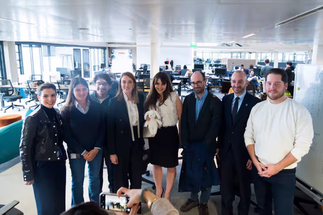 Official visit by Roberta METSOLA, EP President to Paris (France) - Visit of the  Station F and meeting with startups