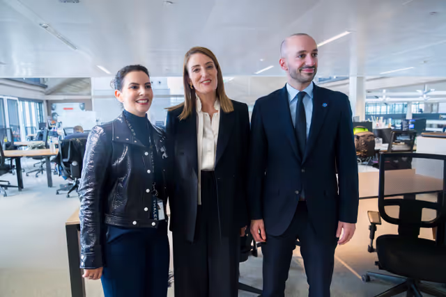Official visit by Roberta METSOLA, EP President to Paris (France) - Visit of the  Station F and meeting with startups