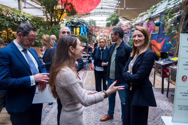 Official visit by Roberta METSOLA, EP President to Paris (France) - Visit of the  Station F and meeting with startups