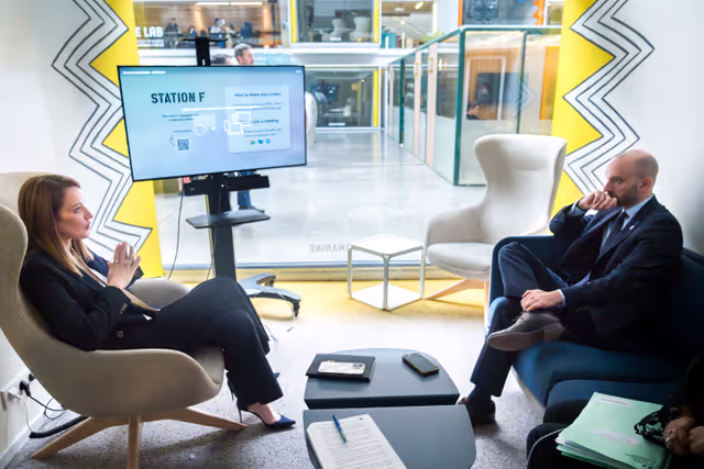 Official visit by Roberta METSOLA, EP President to Paris (France) - Visit of the  Station F and meeting with startups