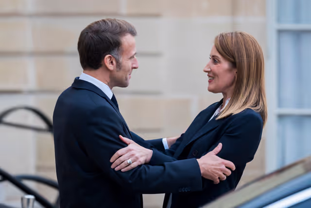 Official visit by Roberta METSOLA, EP President to Paris (France) - Meeting with Emmanuel MACRON, President of the French Republic