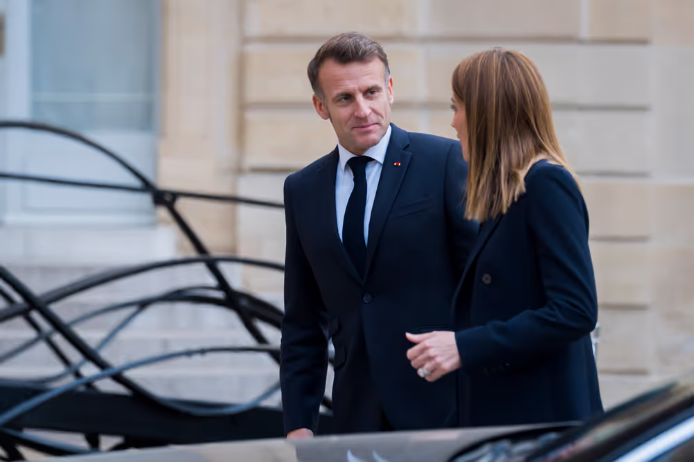 Official visit by Roberta METSOLA, EP President to Paris (France) - Meeting with Emmanuel MACRON, President of the French Republic