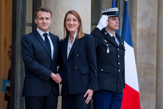 Official visit by Roberta METSOLA, EP President to Paris (France) - Meeting with Emmanuel MACRON, President of the French Republic