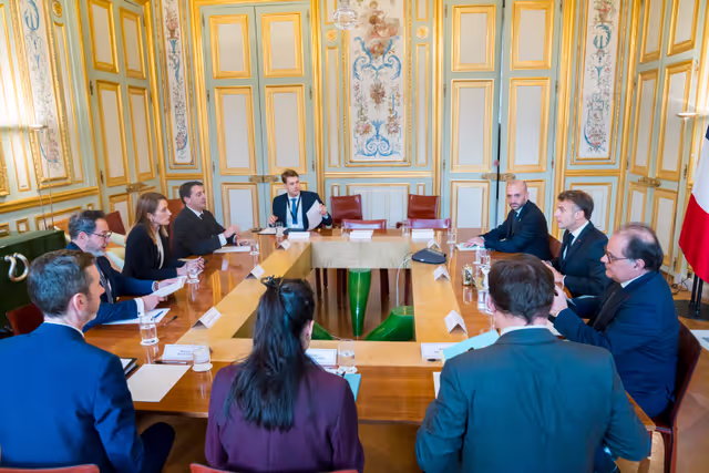 Official visit by Roberta METSOLA, EP President to Paris (France) - Meeting with Emmanuel MACRON, President of the French Republic