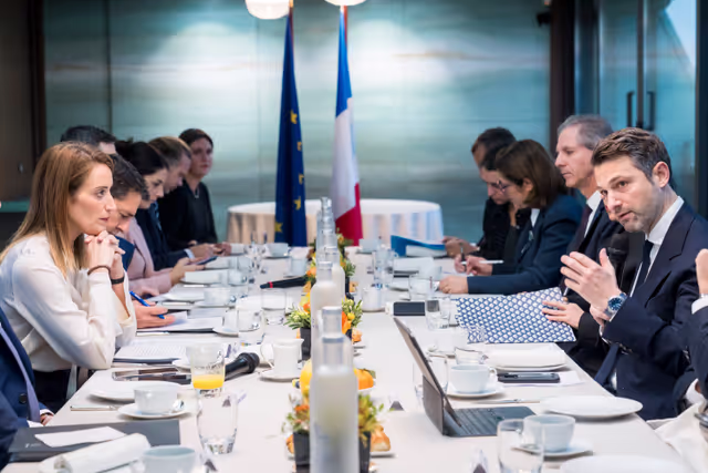 Official visit by Roberta METSOLA, EP President to Paris (France) - Meeting with business learders organised by MEDEF