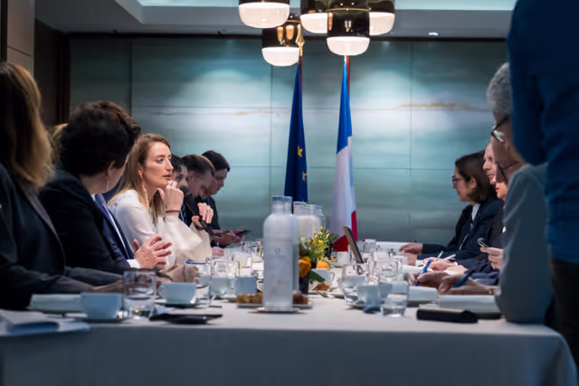Official visit by Roberta METSOLA, EP President to Paris (France) - Meeting with business learders organised by MEDEF
