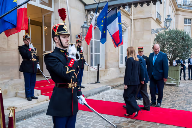 Official visit by Roberta METSOLA, EP President to Paris (France) - Meeting with Gérard LARCHER, President of the French Senate