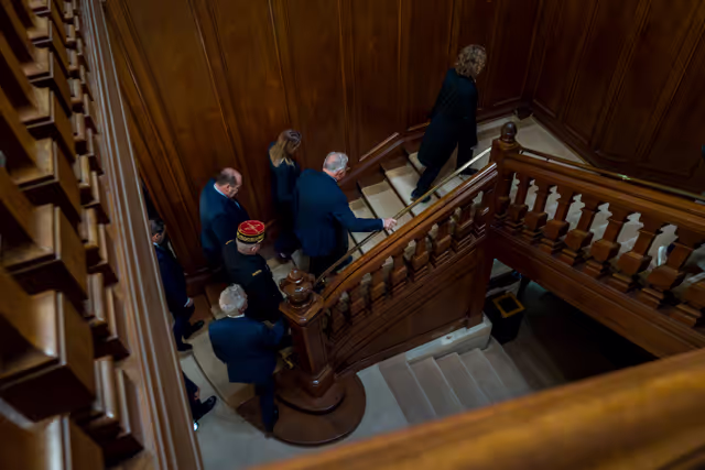 Official visit by Roberta METSOLA, EP President to Paris (France) - Meeting with Gérard LARCHER, President of the French Senate