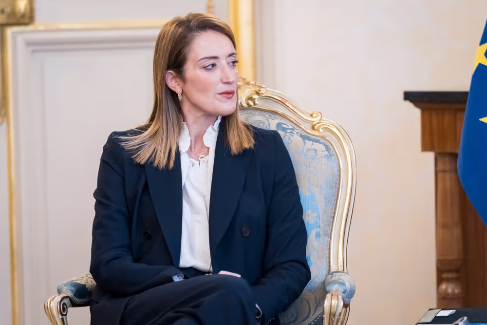 Official visit by Roberta METSOLA, EP President to Paris (France) - Meeting with Gérard LARCHER, President of the French Senate