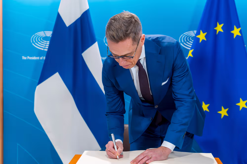 Roberta METSOLA, EP President meets with Alexander STUBB, President of Finland