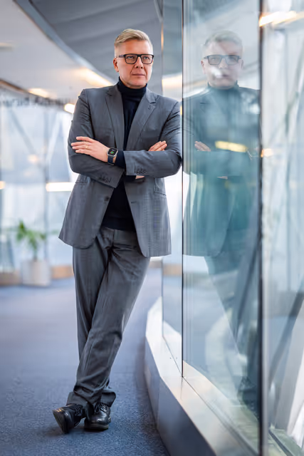 Valokuva 15: Nils USAKOVS in the EP in Brussels