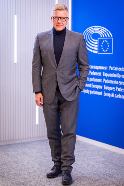 Valokuva 4: Nils USAKOVS in the EP in Brussels