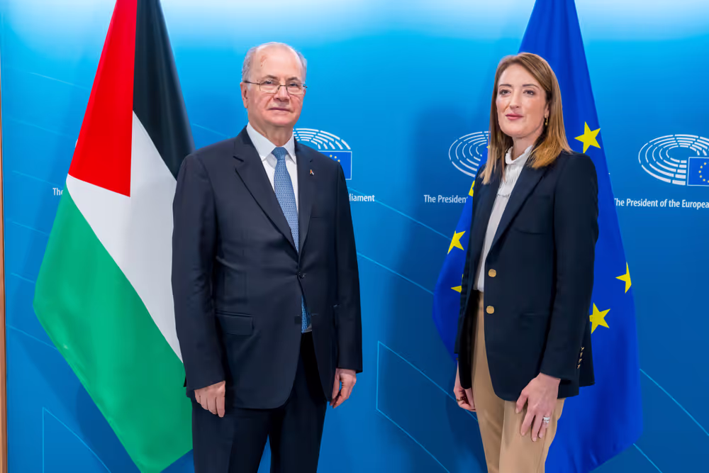 Roberta METSOLA, EP President meets with Mohammad Abdullah MUSTAFA, Palestinian Prime Minister