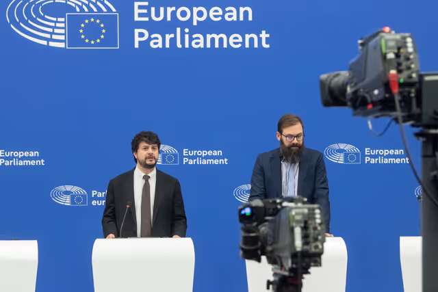 Foto 11: Press conference on the INI Report on the Institutional aspects of the Draghi Report