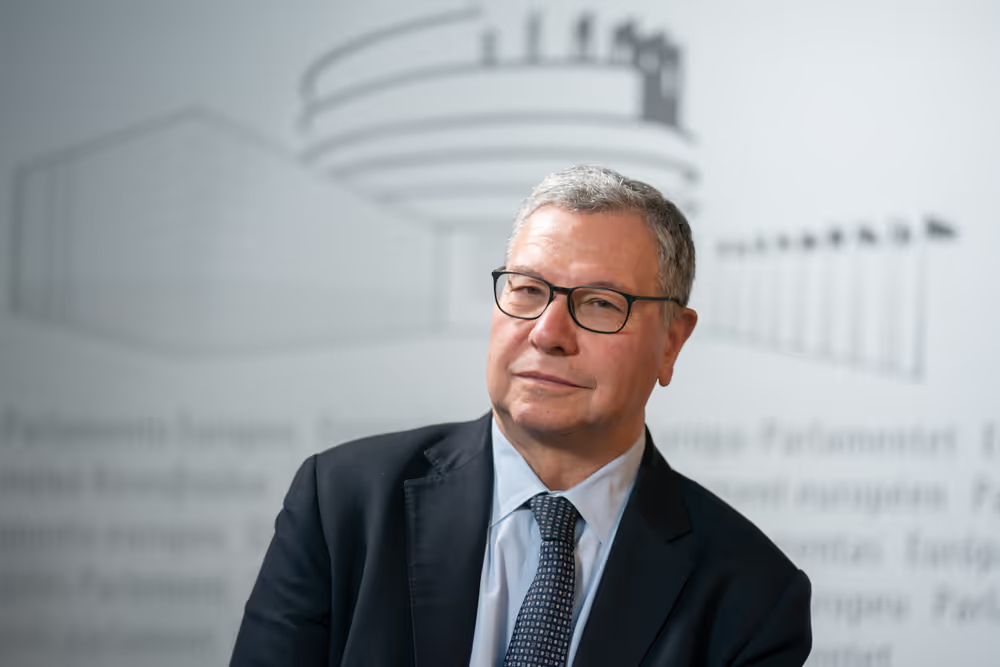 Carlo CICCIOLI in the EP in Strasbourg.