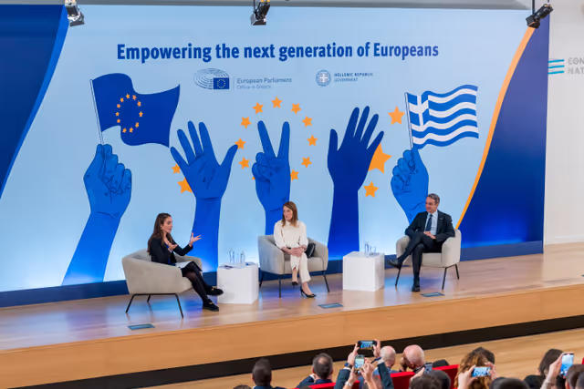 Official visit by Roberta METSOLA, EP President to Athens (Greece) - Empowering the new generation of Europeans with the participation of Kyriakos MITSOTAKIS, Greek Prime Minister