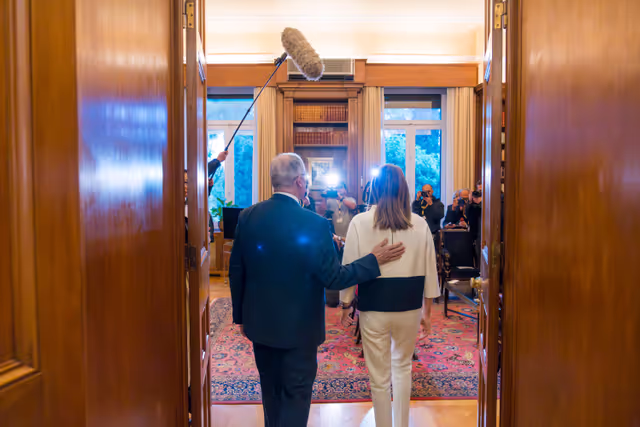 Fotagrafa 3: Official visit by Roberta METSOLA, EP President to Athens (Greece) - Meeting with Konstantinos TASOULAS, President of Greece