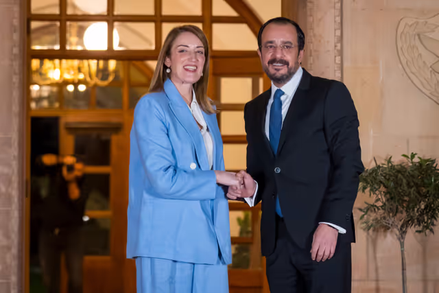 EP Conference of Presidents meets with the incoming Cypriot Presidency of the EU Council - Roberta METSOLA, EP President meets with Nikos CHRISTODOULIDES, President of Cyprus