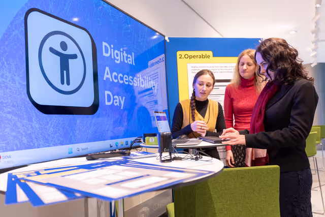 Foto 1: Digital Accessibility Day exhibition