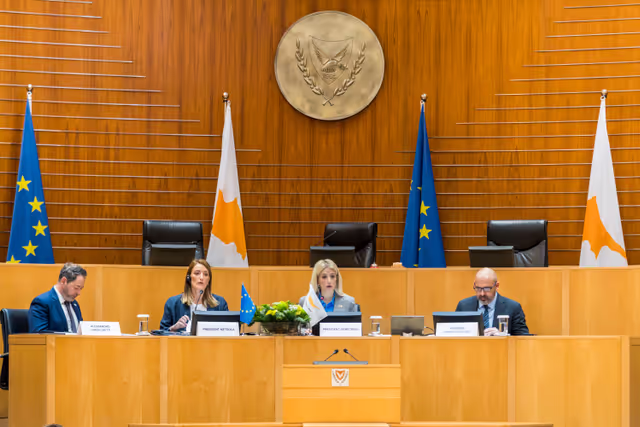 Fotografie 17: EP Conference of Presidents meets with the incoming Cypriot Presidency of the EU Council - Meeting with Annita DEMETRIOU, President of the House of Representatives of Cyprus and the Leaders and Representatives of the Political Parties