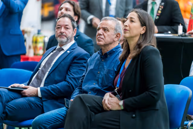 Photo 15: Townhall discussion with Roberta METSOLA, EP President and Nikos CHRISTODOULIDES, President of Cyprus at the 2025 Edition of ‘Christmas Europe’