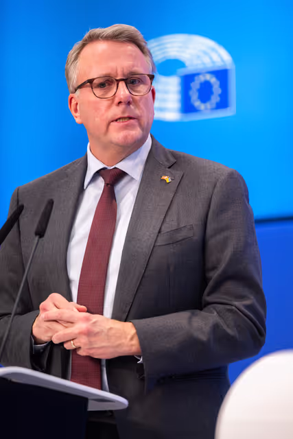 Fotografie 15: Press conference on trilogue deal on simplified sustainability reporting and due diligence requirements