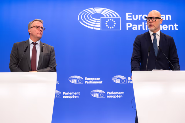 Fotografie 9: Press conference on trilogue deal on simplified sustainability reporting and due diligence requirements