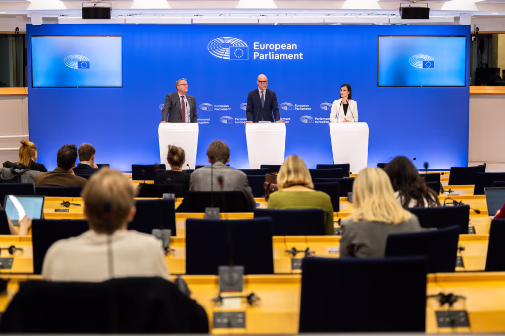 Press conference on trilogue deal on simplified sustainability reporting and due diligence requirements