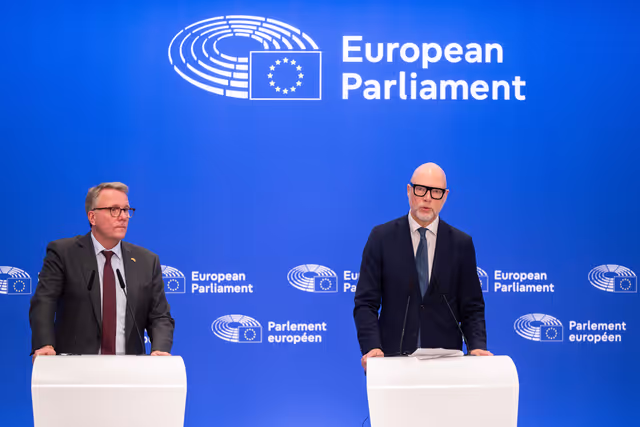 Fotografie 5: Press conference on trilogue deal on simplified sustainability reporting and due diligence requirements