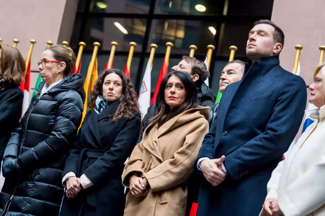 Foto 49: Tribute to Antonio Megalizzi and Bartosz Orent-Niedzielski, victims of the Strasbourg terrorist attack in December 2018