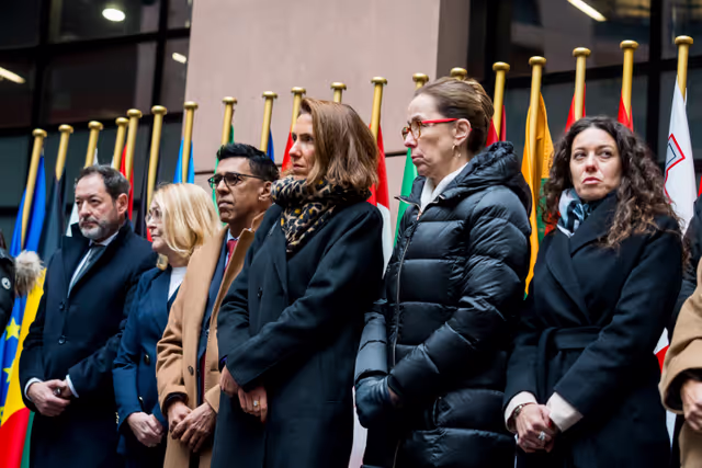 Foto 48: Tribute to Antonio Megalizzi and Bartosz Orent-Niedzielski, victims of the Strasbourg terrorist attack in December 2018