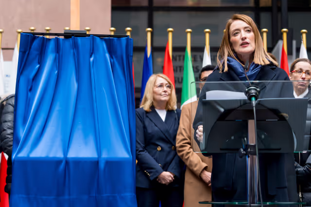 Foto 44: Tribute to Antonio Megalizzi and Bartosz Orent-Niedzielski, victims of the Strasbourg terrorist attack in December 2018