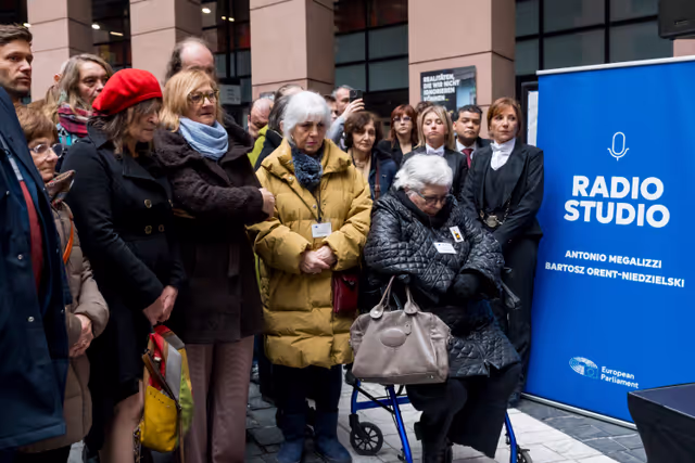 Foto 42: Tribute to Antonio Megalizzi and Bartosz Orent-Niedzielski, victims of the Strasbourg terrorist attack in December 2018