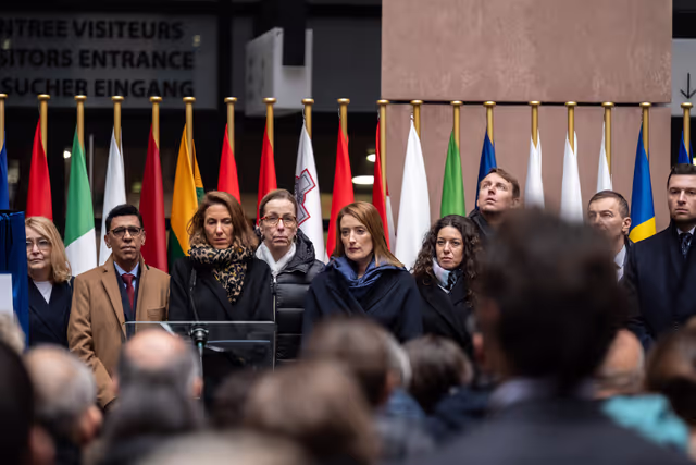 Foto 2: Tribute to Antonio Megalizzi and Bartosz Orent-Niedzielski, victims of the Strasbourg terrorist attack in December 2018