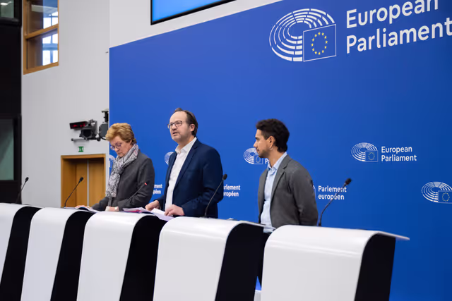 Foto 3: Press conference on the implementation of the rule of law conditionality regime – lessons learned and the outlook