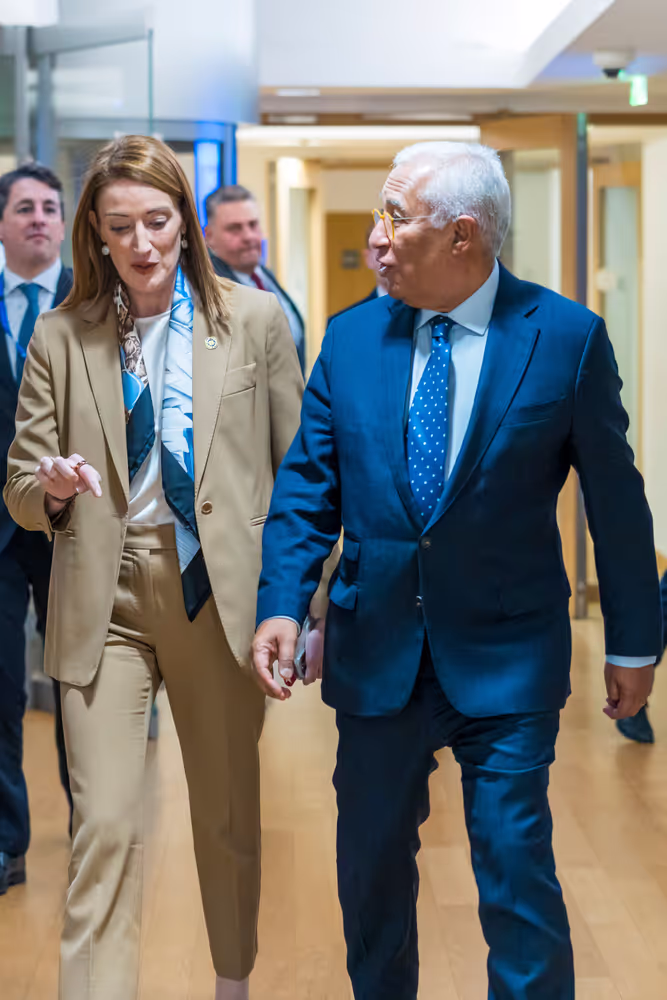 Roberta METSOLA, EP President meets with António COSTA, European Council President