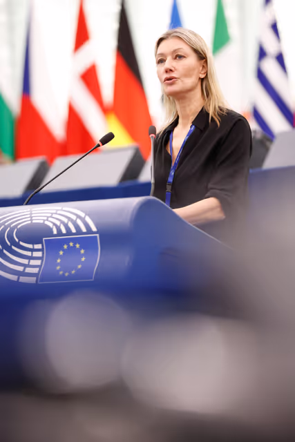 Fotografija 9: EP Plenary session - European Democracy Shield – very large online platform algorithms, foreign interference and the spread of disinformation