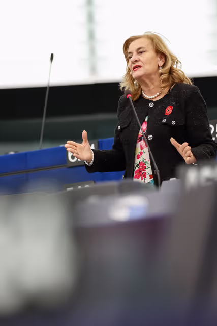 Fotografija 1: EP Plenary session - European Democracy Shield – very large online platform algorithms, foreign interference and the spread of disinformation