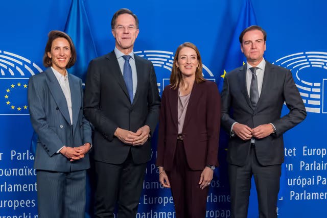 Roberta METSOLA, EP President meets with Mark RUTTE, NATO Secretary General