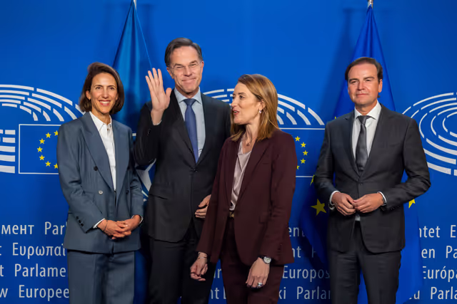 Roberta METSOLA, EP President meets with Mark RUTTE, NATO Secretary General