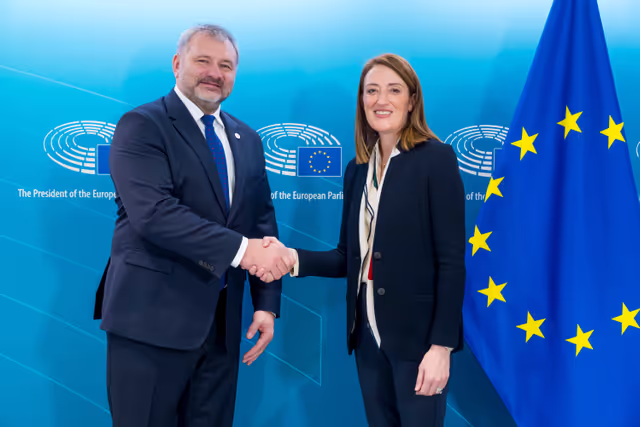 Roberta METSOLA, EP President meets with Waldemar ŻUREK, Polish Minister of Justice