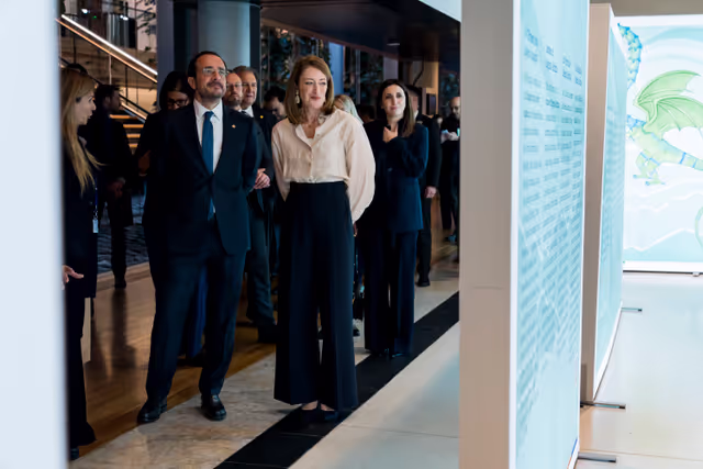 Roberta METSOLA, EP President meets with Nikos CHRISTODOULIDES, President of Cyprus