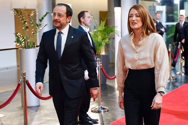 Roberta METSOLA, EP President meets with Nikos CHRISTODOULIDES, President of Cyprus