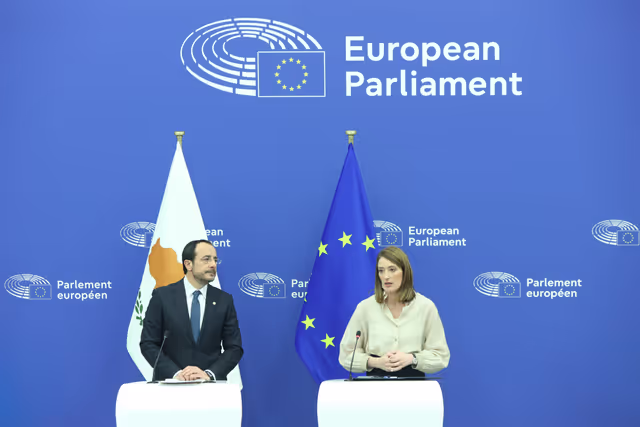 Press conference with Roberta METSOLA, EP President and Nikos CHRISTODOULIDES, President of Cyprus on the priorities of the Cyprus Presidency of the Council of the European Union
