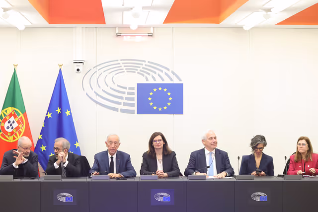 Marcello REBELO SOUSA, President of Portugal meets with the Members of the European Parliament from Portugal