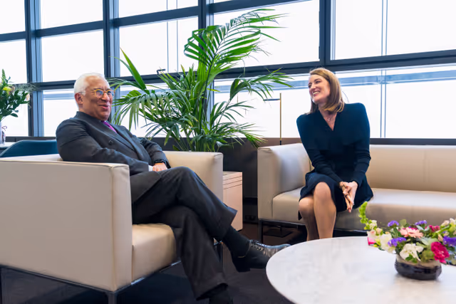 Fotó 1: Roberta METSOLA, EP President meets with António COSTA, European Council President