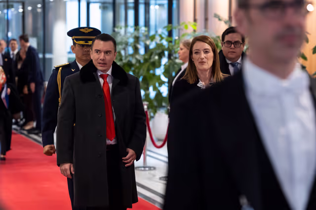 Foto 11: Roberta METSOLA, EP President meets with Daniel NOBOA, President of Ecuador