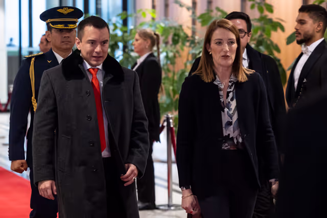 Foto 10: Roberta METSOLA, EP President meets with Daniel NOBOA, President of Ecuador